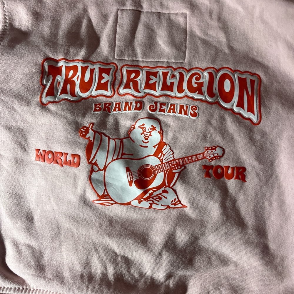 True Religion Graphic Tee - Pink and Red